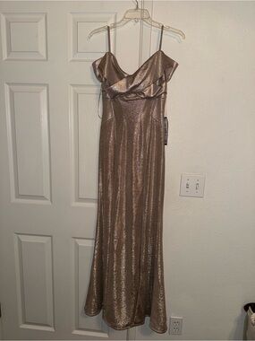 Macy's Gold Cocktail Dress